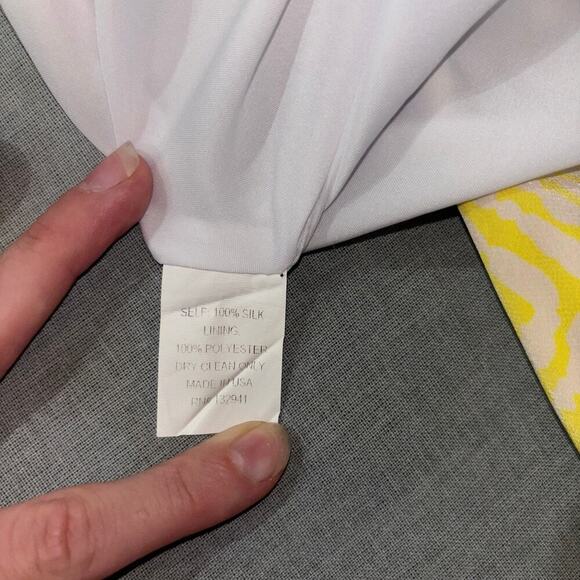 Amanda Uprichard Yellow Silk Drop Waist Sleeveless Dress โ Size P (Petite Small) - Picture 9 of 10